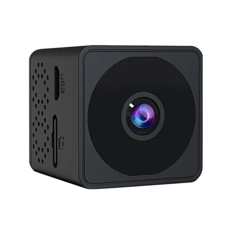 

1080P HD Network 1100mAh mini camera Wide Angle Smart wifi camera portable with night vision