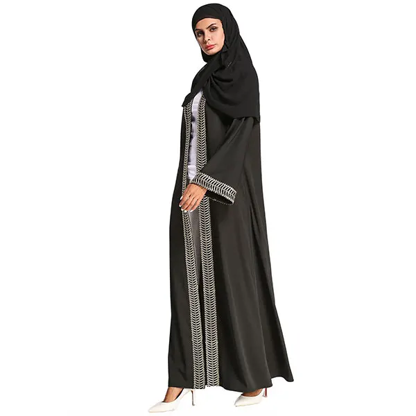 90606-MSL9 low moq quality abaya muslim clothes for women and girl, 1 color clothes for muslim