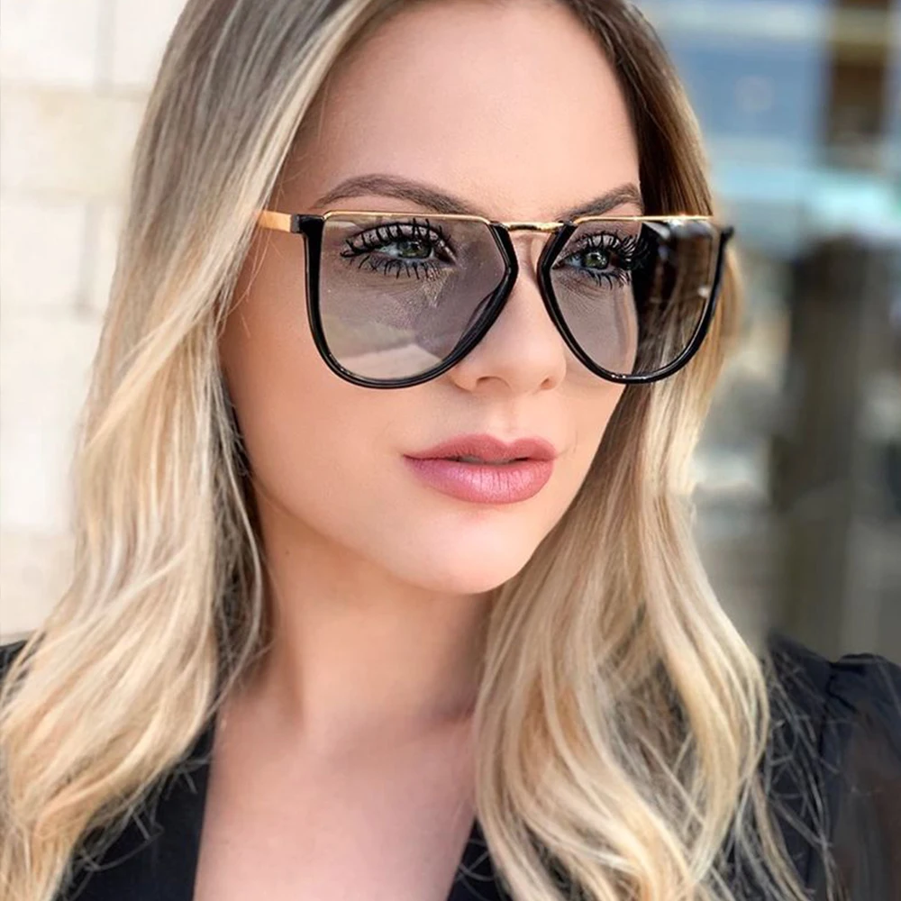 

Sparloo 1889 New Flat Top Half Frame Italy Sun Glasses Sunglasses Women