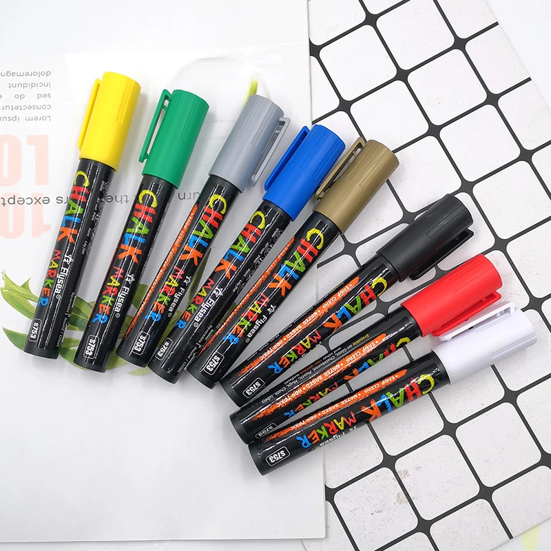 

3-6mm Reversible Pen Nib 8 Colors LED Fluorescent Liquid Chalk