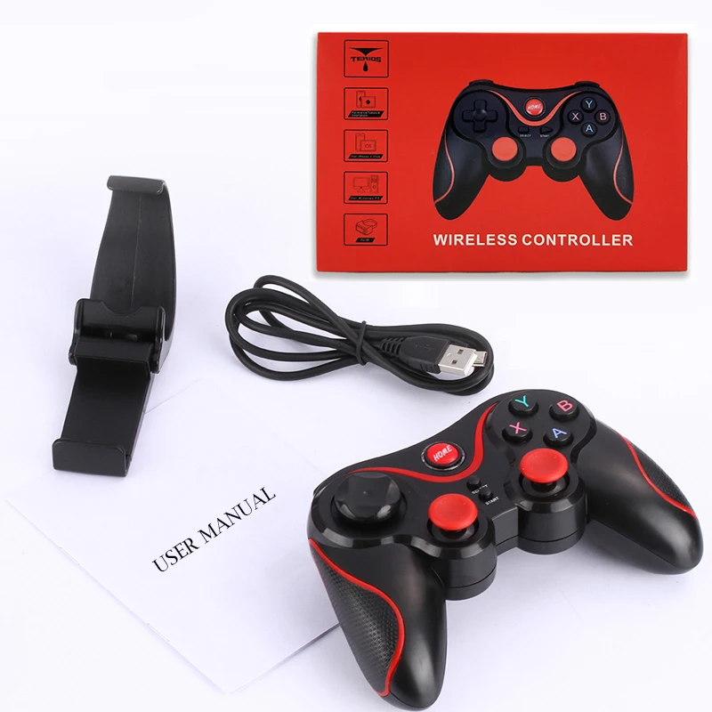 

Wholesale T3 Gaming Controller Phone Wireless Joystick Gamepad X3 for Android Phone, Black white