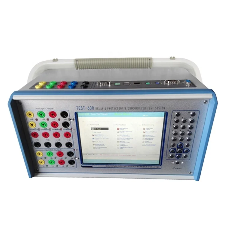 

Six Phase Relay Protection Testing Instrument, Relay Test Kit, 6U 6I Relay Tester TEST-630