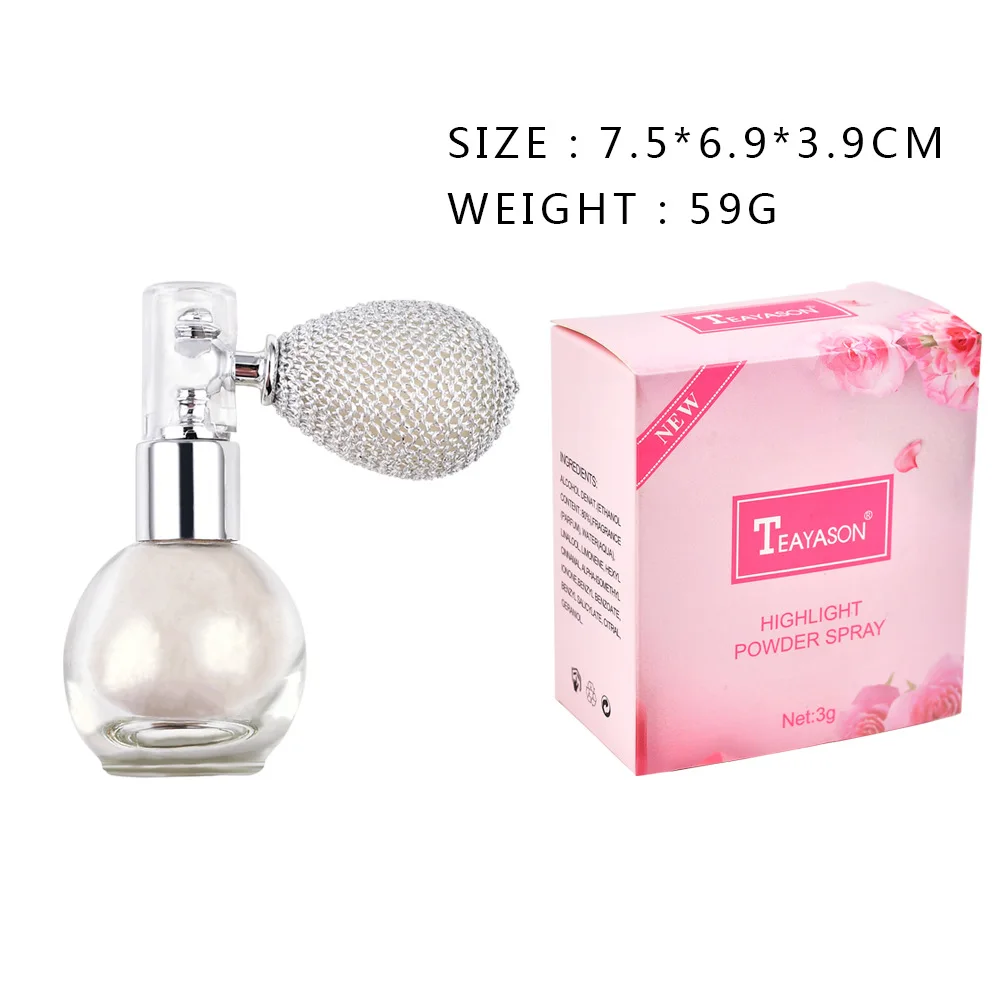 

Spray brightening high gloss spray powder fragrance powder spray flash powder