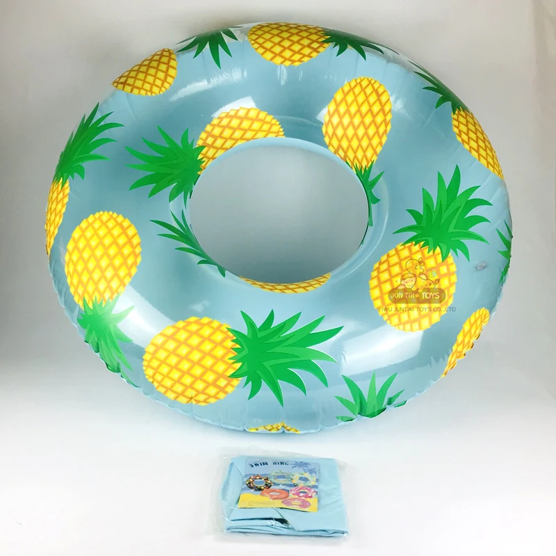Wholesale High Quality 120cm Pineapple Inflatable Swimming Circle Adult