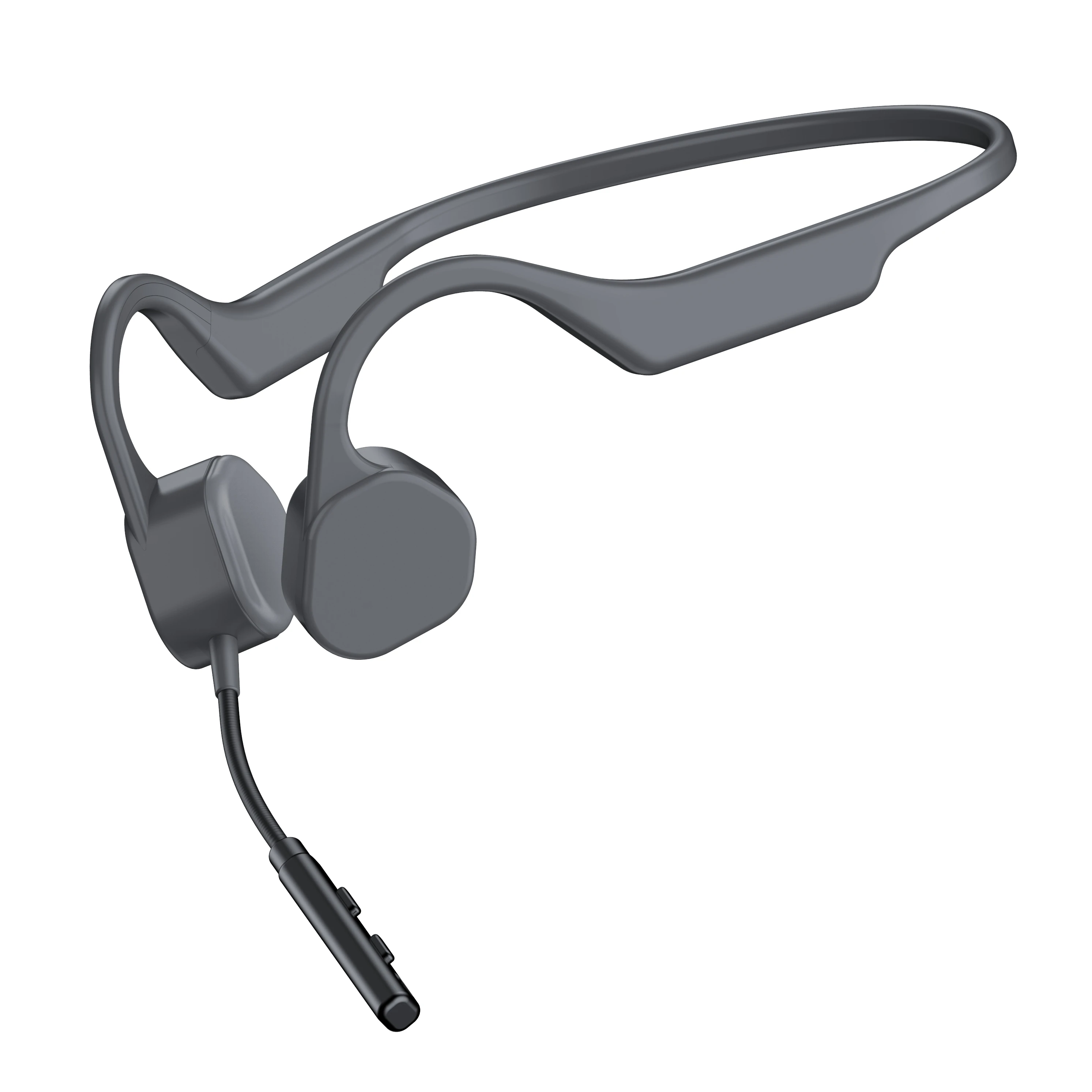 

Wireless Bone Conduction Headphones with Mic Stick and Volume Adjustable