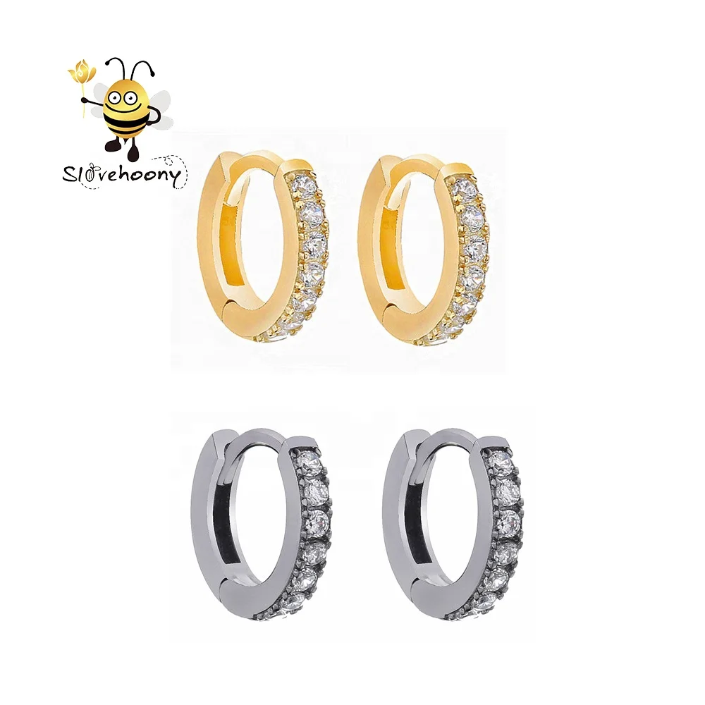 

Slovehoony Earring 2019 Silver Jewelry Gold plated Huggie Earring Woman Hoop Earring