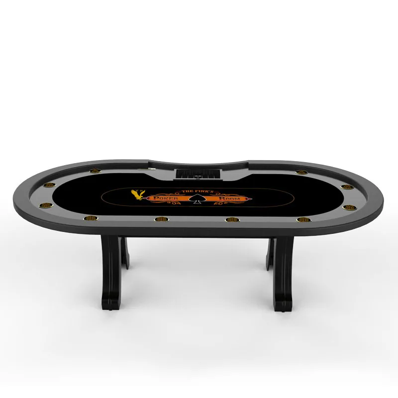 

YH Texas Holdem's Casino Gambling H Leg Table Round Leather Professional Poker Table, Customized