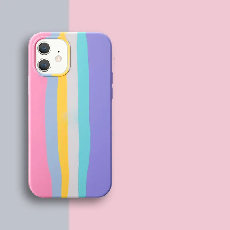 

2021 For Iphone 12 Case Rainbow Series High Quality Drop-Proof For Iphone case, Multi colors