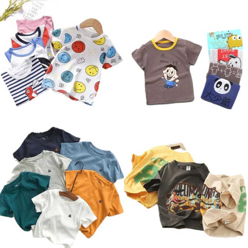 

Factory direct high-quality 100% cotton fabric children's t-shirt boys t-shirt wholesale, Picture shows