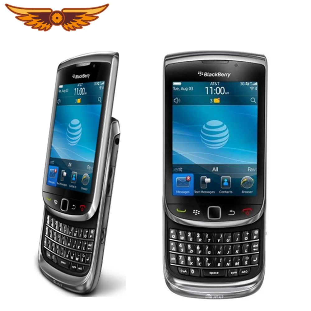 

For blackBerry Torch 9800 Mobile Phone Unlocked GSM 3.2 Inches 5MP Camera Blackberry OS QWERTY Keyboard GPS WIFI Cellphone