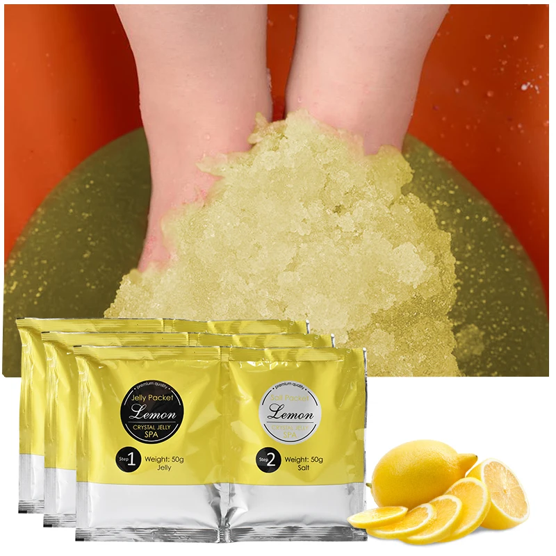 

Wholesale Pedicure Lemon Soak Foot Salt + Jelly