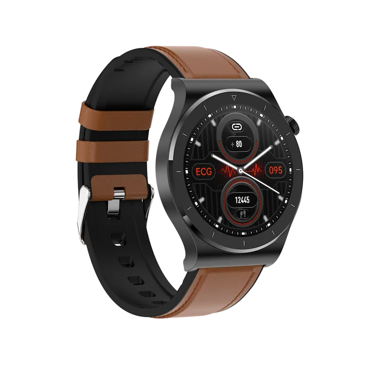 

2021 New Call Message Reminder Smartwatch E20 ECG Ladies Luxury Watch Leather Wrist Smart