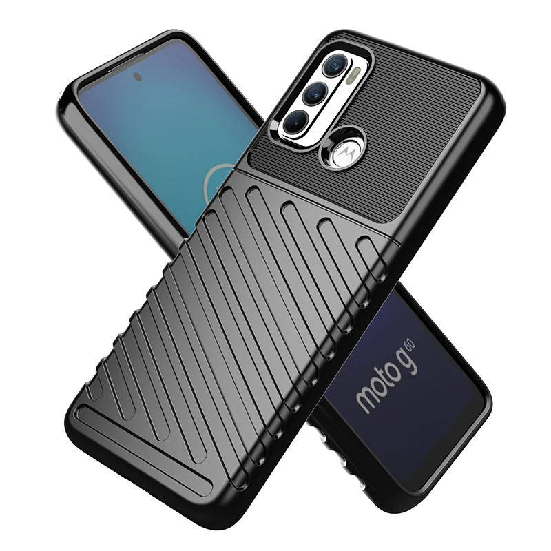 

3.5MM TPU Flexible Super Durable Rugged Shockproof Thunder TPU for MOTO G60 G40 G30 G20 G10 G100 G 5G, Black,blue,red,gray.