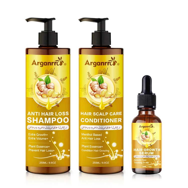 

Wholesale Private Label Ginger Anti-hair Loss Set Growth Ginger Anti Hair Loss Shampoo For Oily hair