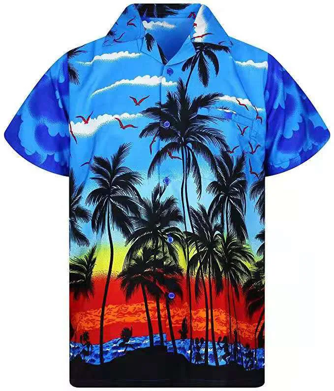 

Gender And Adults 3D Print Summer Vintage Beach Hawaiian Short Sleeve Shirts Men