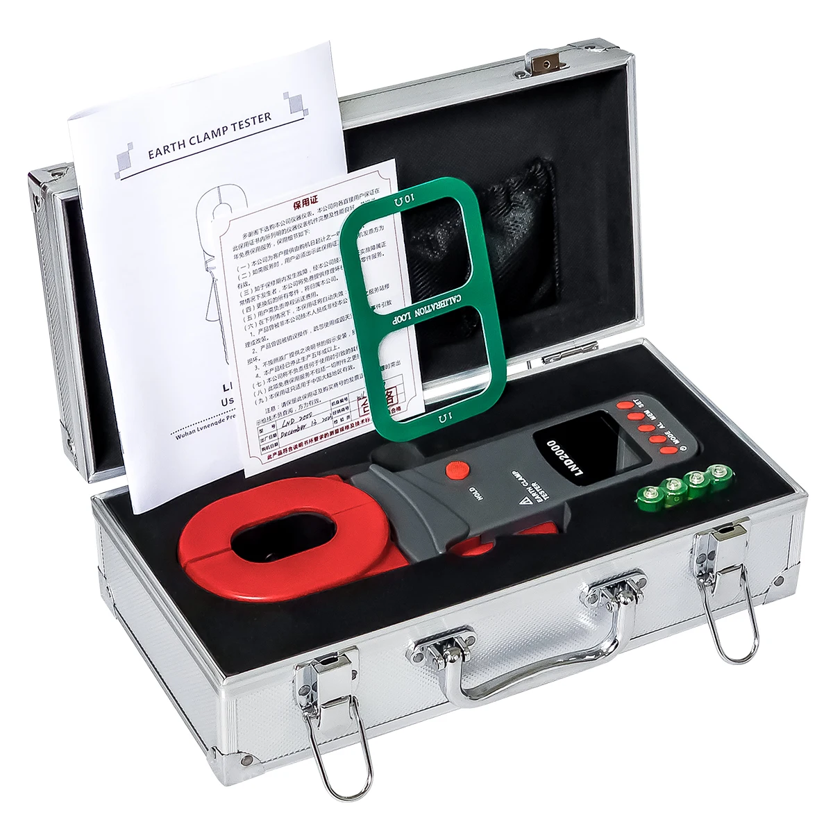 Portable Handheld Digital Clamp On Ground Earth Resistance Tester Meter Electrical Tester Testing Equipment