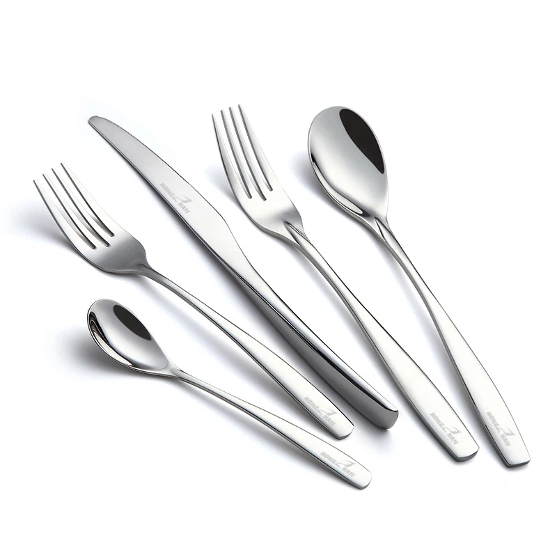 

Stainless Steel Chef knives Sterling silver forks and spooKnife Coffee Spoon and Fork Hotel Supplies Reusable flatware