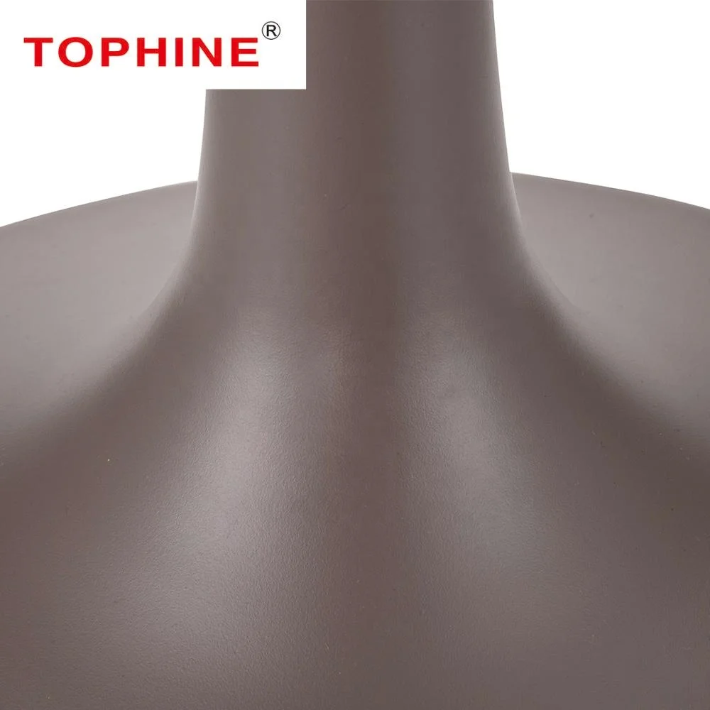 
TOPHINE Aluminum brushed Powder coating trumpet bar bistro small low table legs table bases 