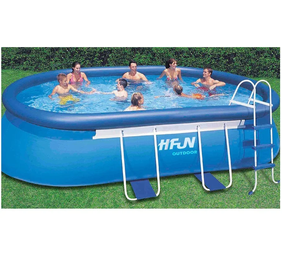 oval inflatable pool