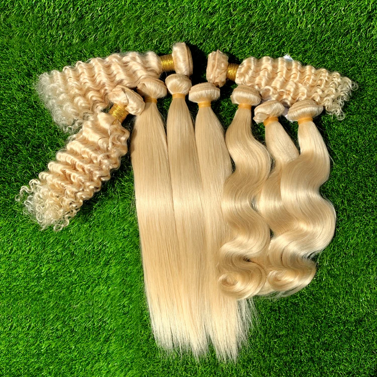 

Natural blonde curly human hair extensions, 9a 100% virgin indian human hair raw unprocessed virgin 613 raw indian curly hair, Natural color