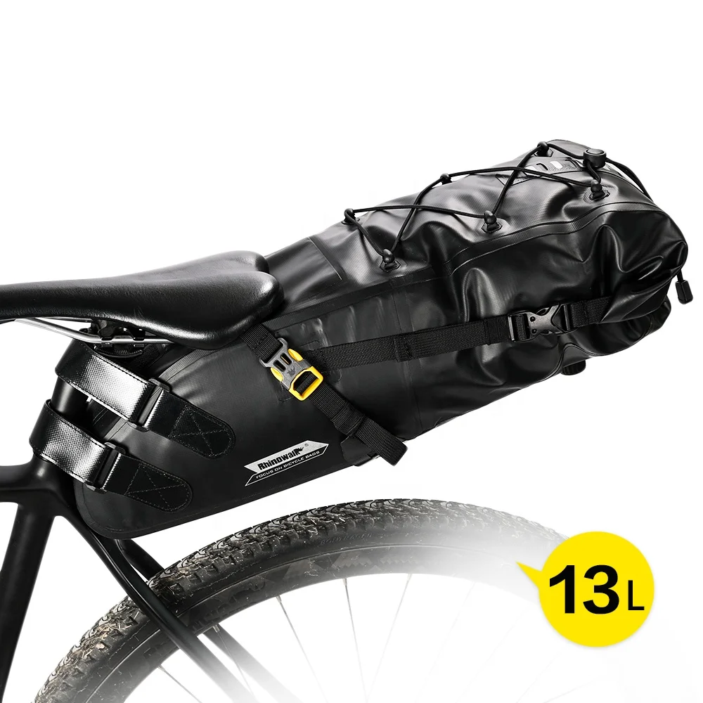 

Rhinowalk 13L Waterproof MTB Bike bag bicycle saddle Cycling bag bike rear bag, Black