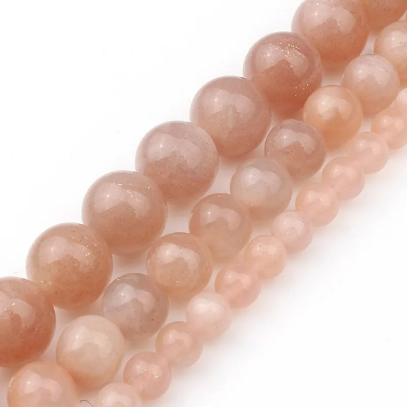 

Natural A+ Sunstone Beads 4mm/6mm/8 mm Round Sun Stone Beads for Jewelry Making Diy Bracelet Necklace