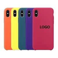 

Low MOQ OEM order soft silicone case for iphone silicone rubber case custom logo printing