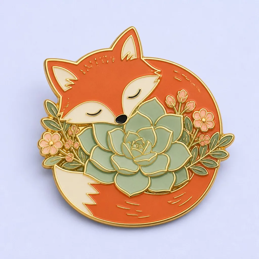Botanical Fox & Succulent