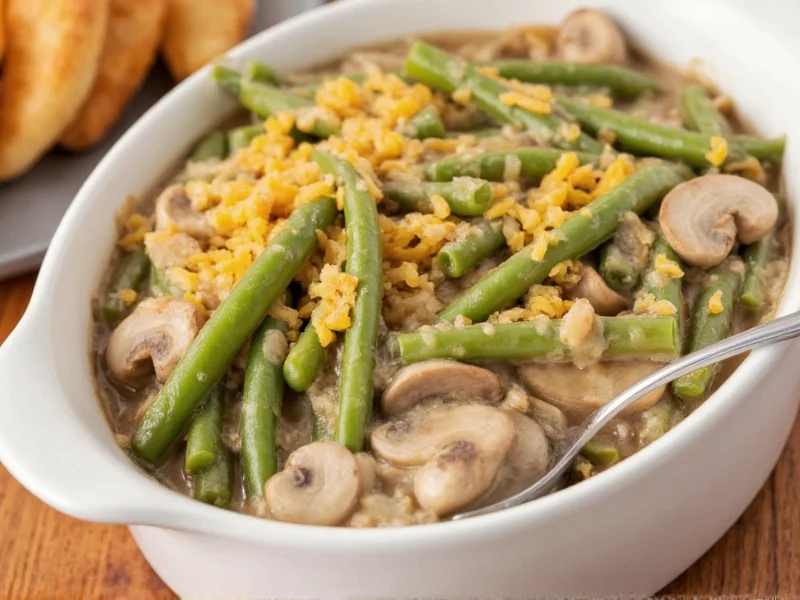 green bean casserole with mushroom soup