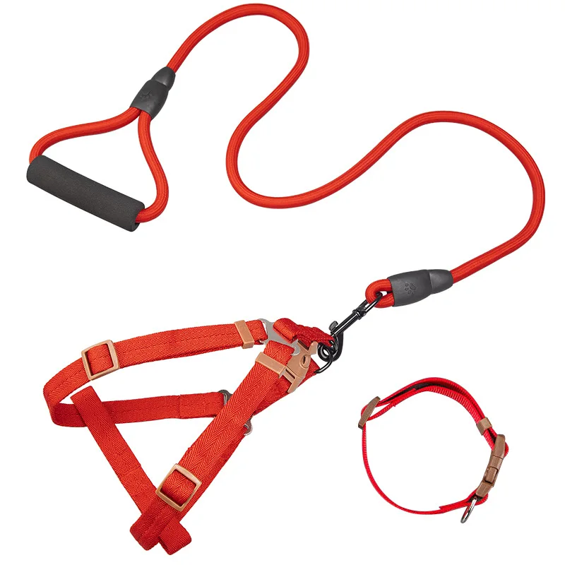 

Wholesale Durable Soft Polyester No Pull Dog Harness Adjustable Dog Harness Leash Set Custom For Outdoor Walking