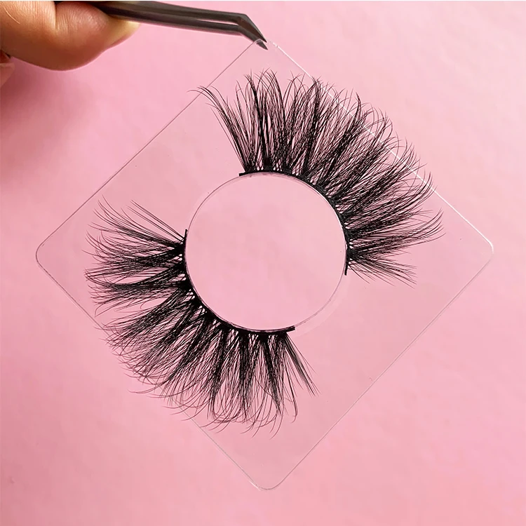 

Wholesale manufacturers custom private label 5D mink eyelashes 25mm soft fluffy mink eyelashes, Natural black