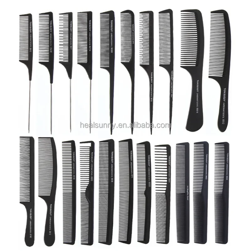 

Salon Dyeing Tail Combs Fine Section Weave multicolor Heat-resistant Plastic Hair Comb