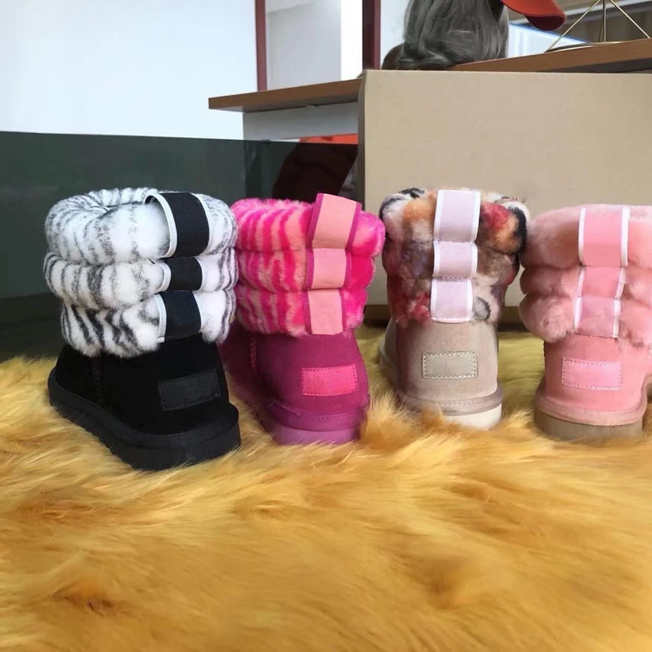 

Wholesale Cheap Winter Snow Boots For Women Handmade Snow Shoes Woman Winter boot