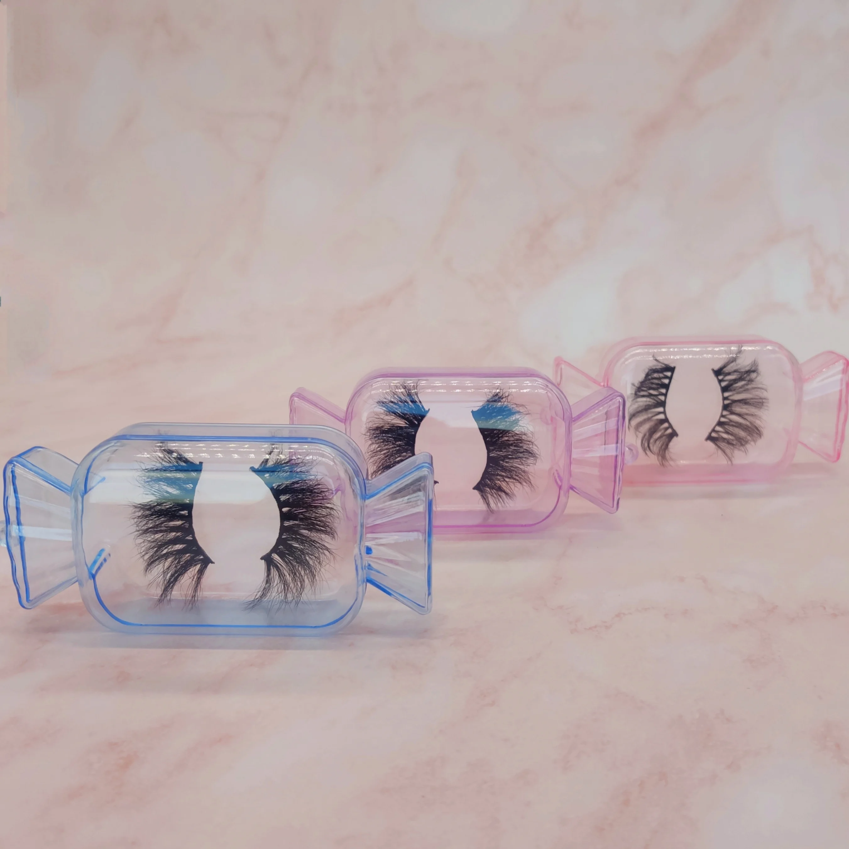 

wholesale Natural lashes with private label handmade 25mm directly custom logo 3D eyelash