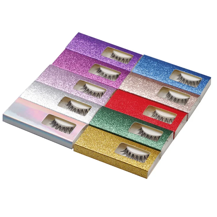 

Wholesale lashes vendor packaging box private label 3D faux mink eyelashes, Black