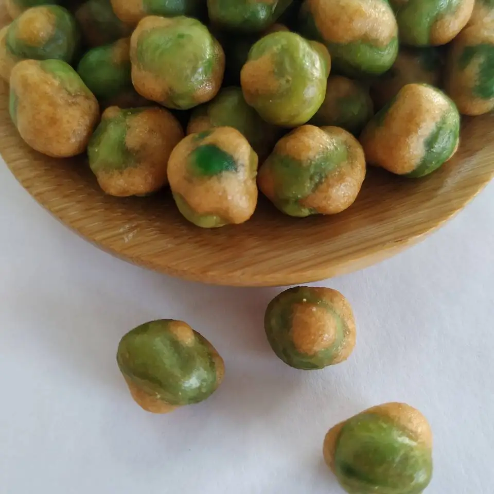 
Certificated roasted soy sauce flavor coated green peas 