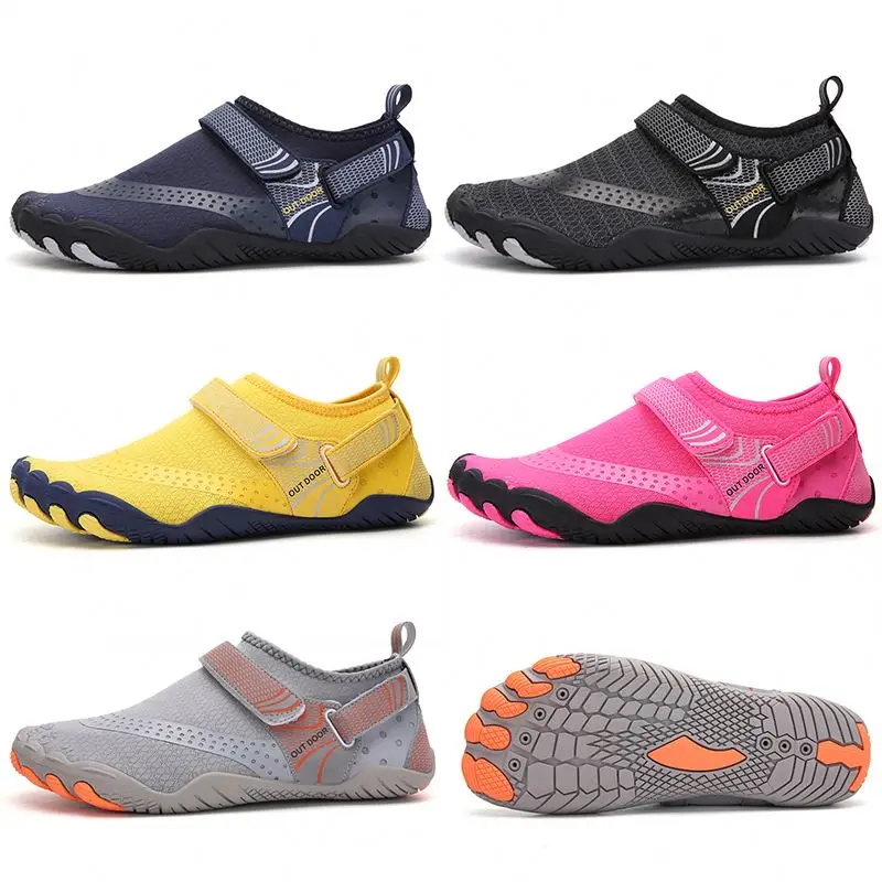 

Buckle Solid Female Casual Beach Shoes Anti-Slip Flat Minimalist Sports Barefoot Sock Coconut For Boys