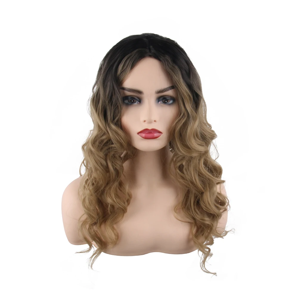 Ombre Brown Wigs Long Curly Part Women Wigs Wholesale Buy Hair Wigs