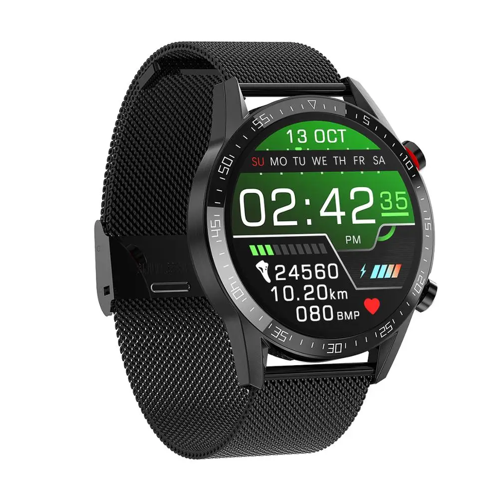 

2020 Latest Smart Wear L13 Waterproof Smartwatch Bracelet Heart Rate Blood Pressure Smart Watch PK M7s TK28 Smart bracelet, Black red sliver blown