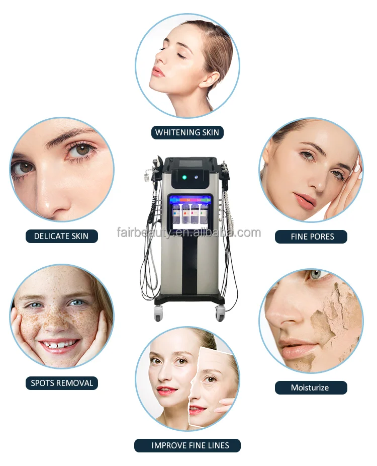 

Latest Factory Price 8 in 1 aqua facial peeling Oxygen Jet Peel hydra dermabrasion Machine facial beauty equipment