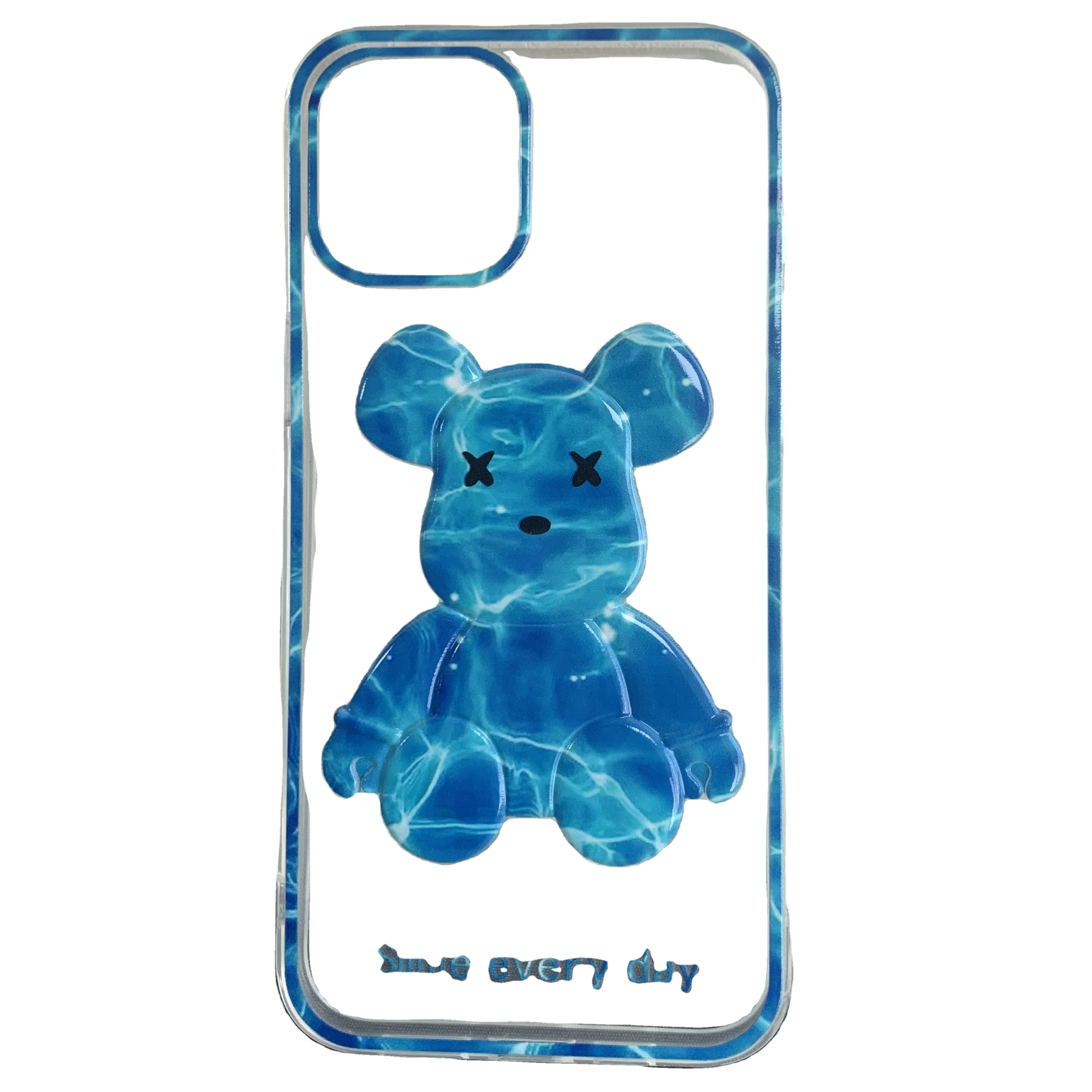 

new waterproof mobile phone bag clear bear business style scratchproof phone case folding mobile phone bags for iphone 13 pro, Multi