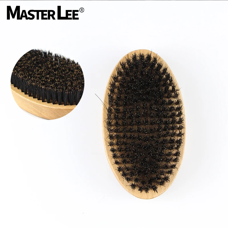 

Eco-friendly 360 beech wooden brush hot selling beard brush boar bristle hair brush for men