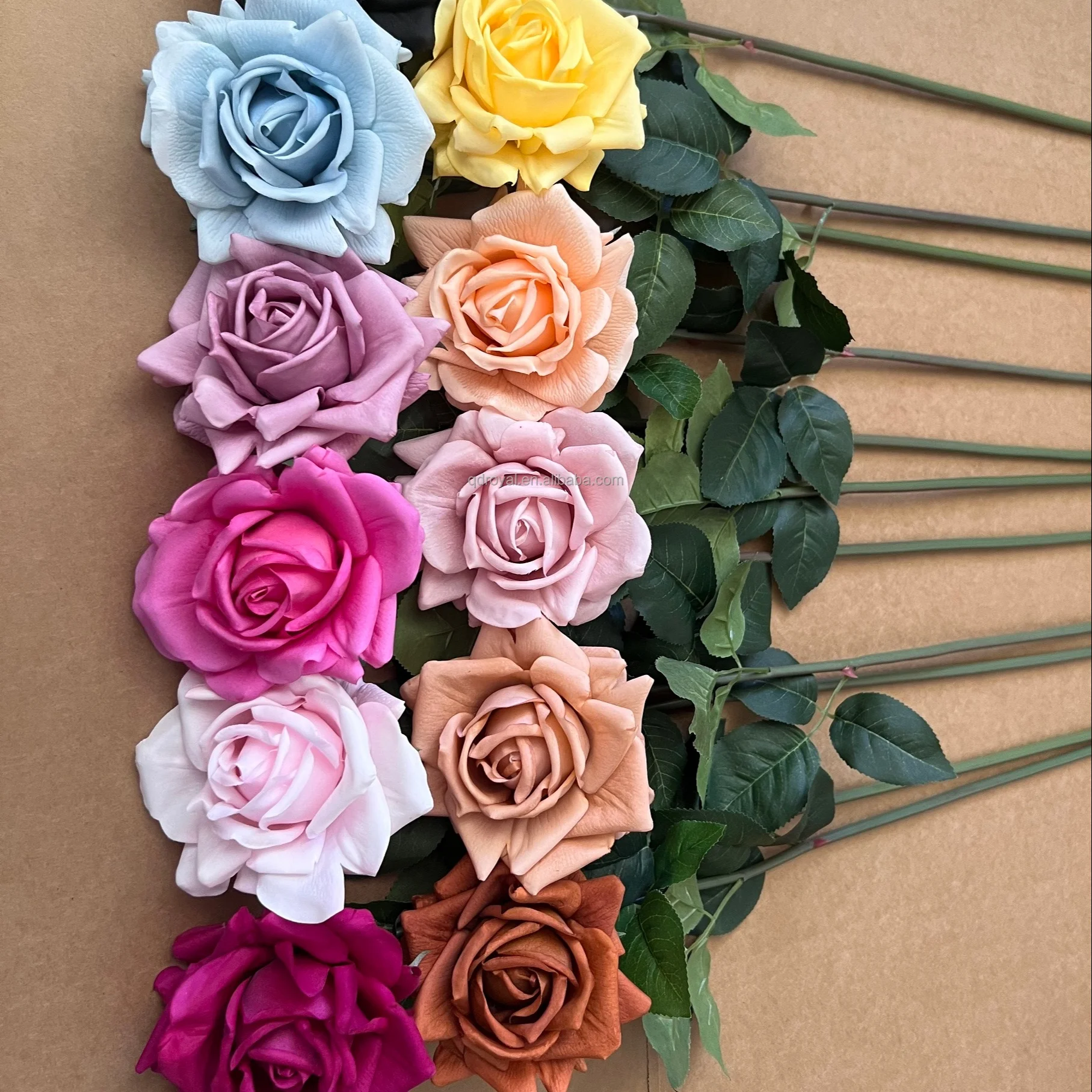 

Factory Customized Bulk Silk decorative cheap bulk wholesale high quality real touch rose artificial flowers for wedding Decor