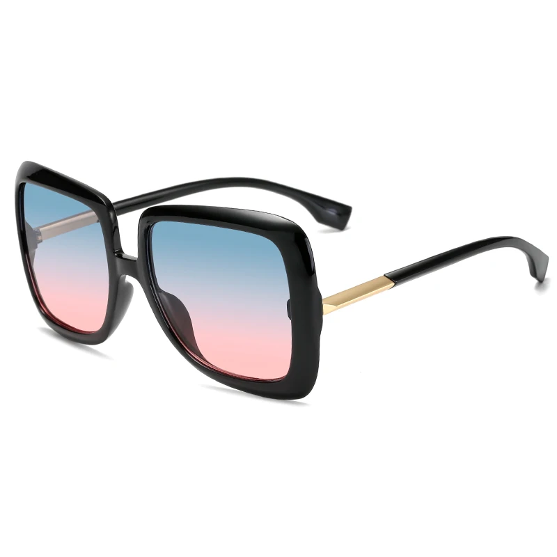

Women Square Frame Colored New Big High Quality Sun Glasses Brand Designer Inspired Made China Sunglasses 2021, Multi colors