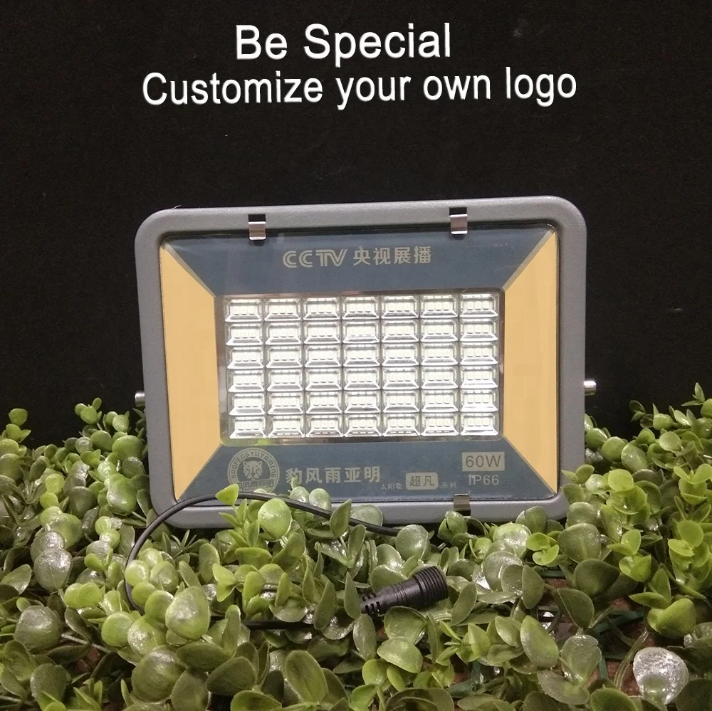 
2020 new design ip67 waterproof 60w 120w 200w solar powered flood light 