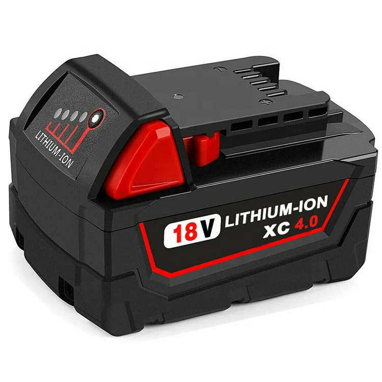 18v 4.0A Replacement Milwaukee rechargeable li-ion power tool battery C18B Li18 M18 M18B M18B2 M18B4 M18BX XC