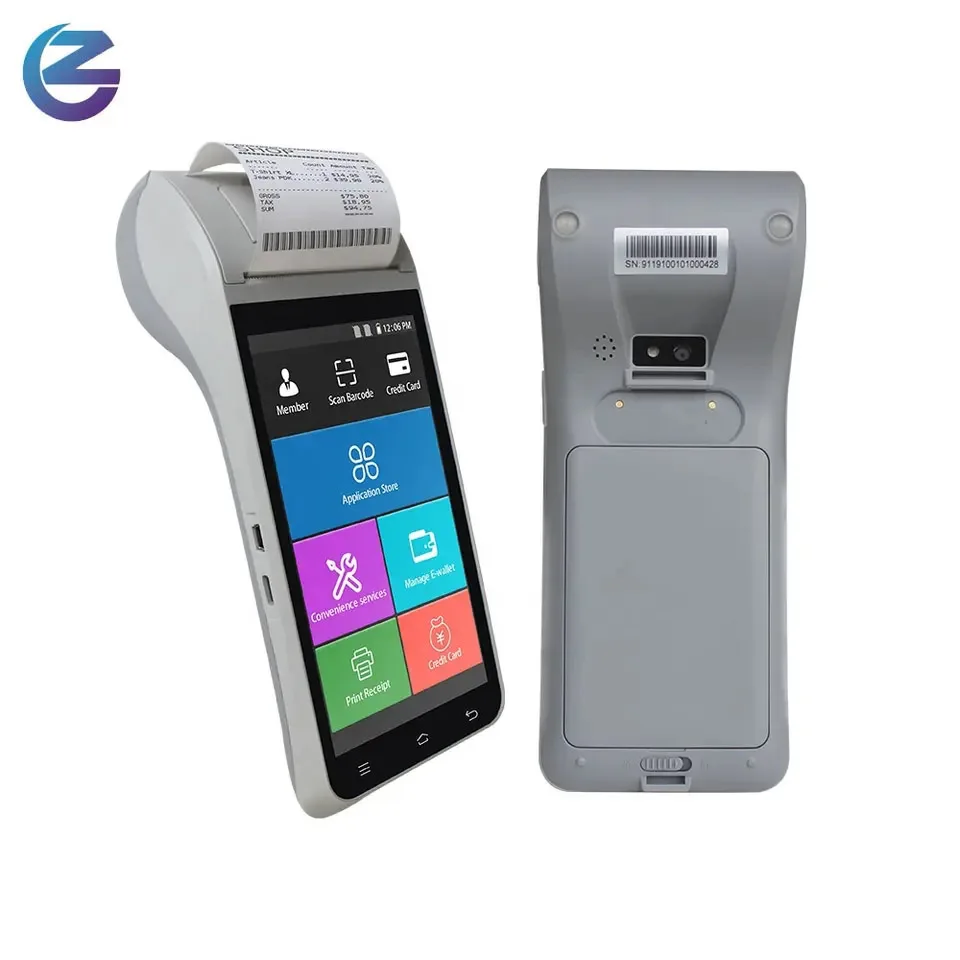 

Newest Z91 Android handheld pos terminal mobile pos systems touch screen PDA machine with printer