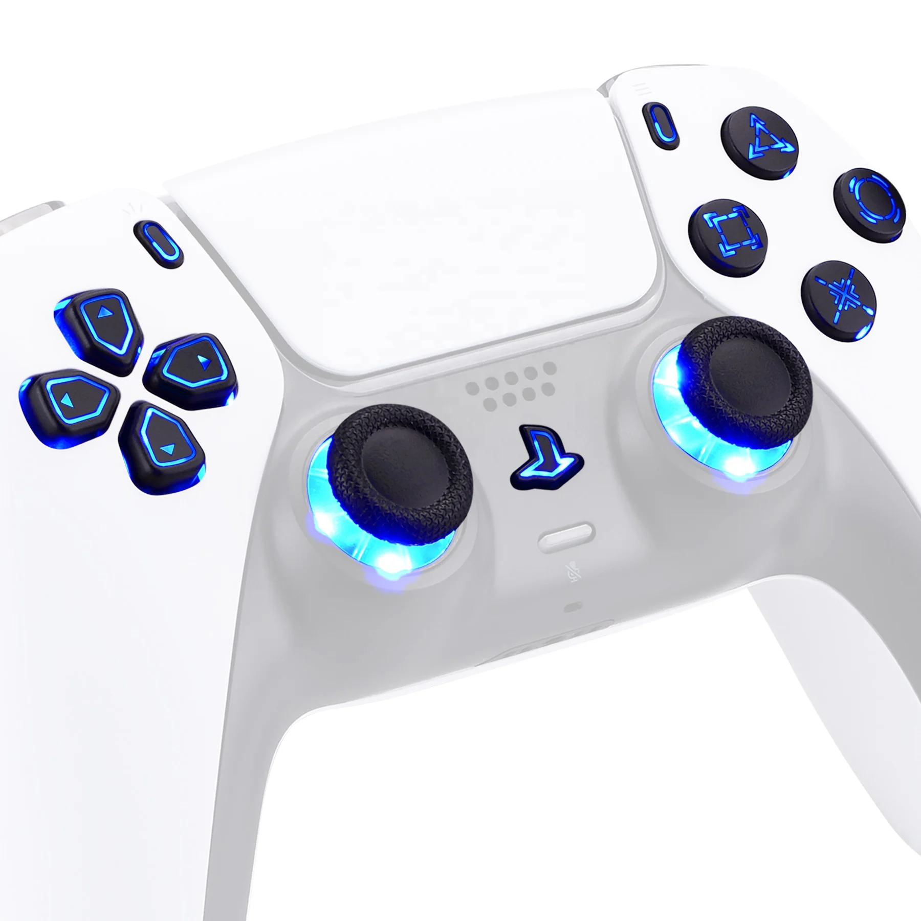 

Atmosphere Light PS5 Gamepad Accessories LED Kits for ILLuminated D-pad Share Option Home Face Buttons Thumb Sticks