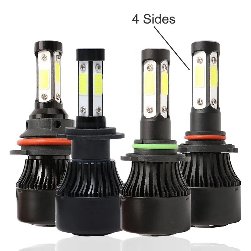 super bright 9005 9006 12v automotive led headlight bulbs h7 fanless led headlight ip68 48w led work light