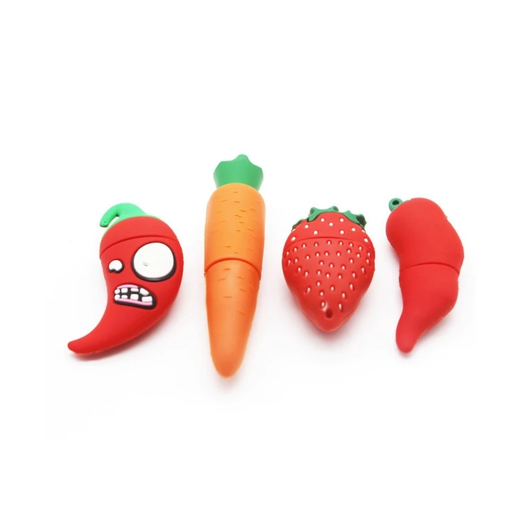 JASTER Professional manufacturer Portable cartoon plastic vegetable usb flash drive 4GB 8GB 16GB 32GB 64GB 128GB usb2.0 U stick - ANKUX.COM